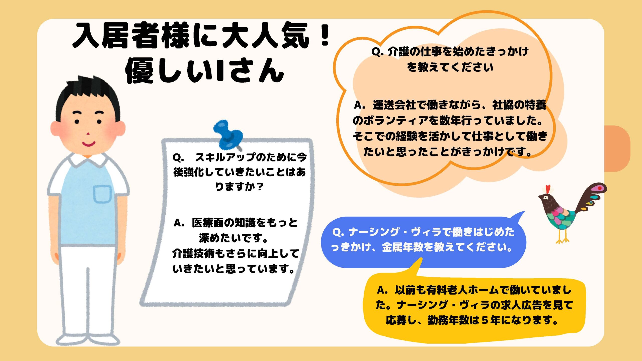 介護士さんインタビュー