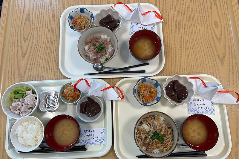 敬老の日をお祝いしました